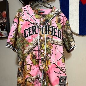 Certified Hustler Pink Camo Men's Jersey